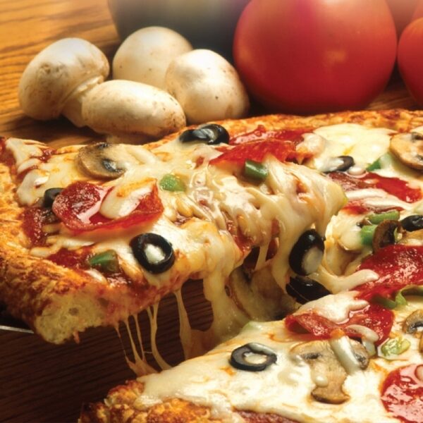 Mushroom Olive Pizza