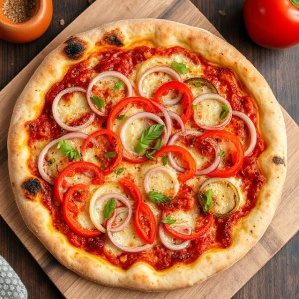Onion Capsicum Pizza